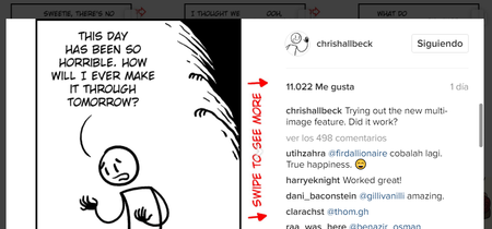 Las publicaciones de múltiples fotos en Instagram hacen maravillas por las cuentas que publican cómics