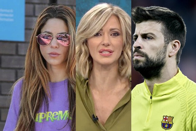 Susanna Griso, Shakira y Piqué - collage poprosa