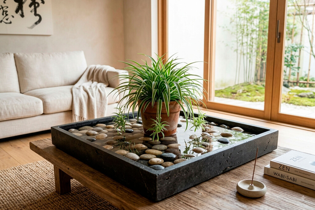 No es sólo decorativo, es un truco térmico: cómo enfriar tu casa con una bandeja de guijarros y plantas