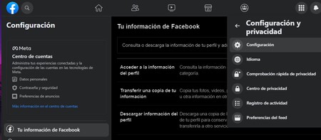 Facebook configuración