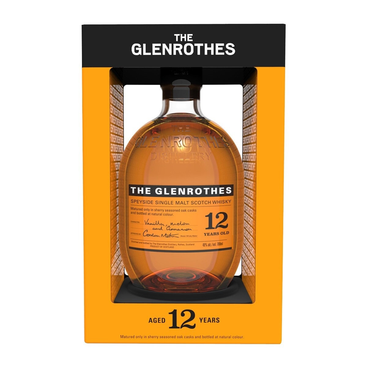 The Glenrothes - Estuche whisky escocés The Glenrothes 12 años Single Malt.