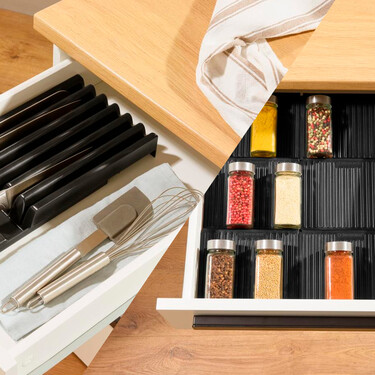 Ya disponibles en Lidl: dos accesorios para los cajones de la cocina que acaban con el desorden por menos de 6 euros 