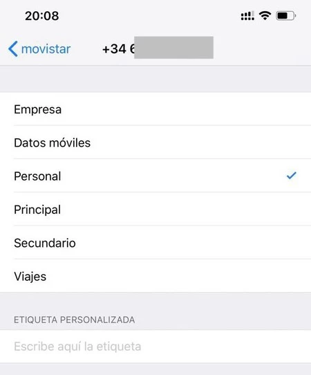 Iphone ラインのラベル