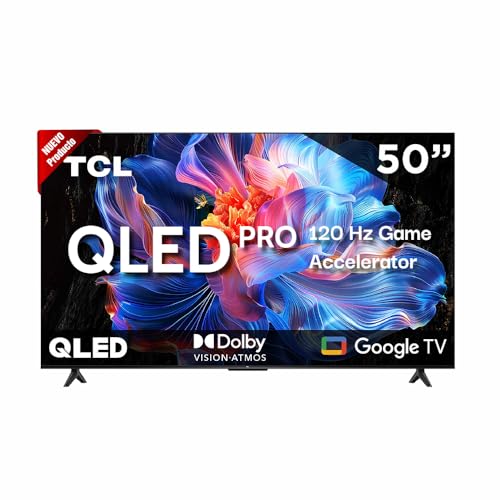 Pantalla TCL QLED Pro modelo 2025 50 pulgadas (50Q5K) con VRR y Google TV 