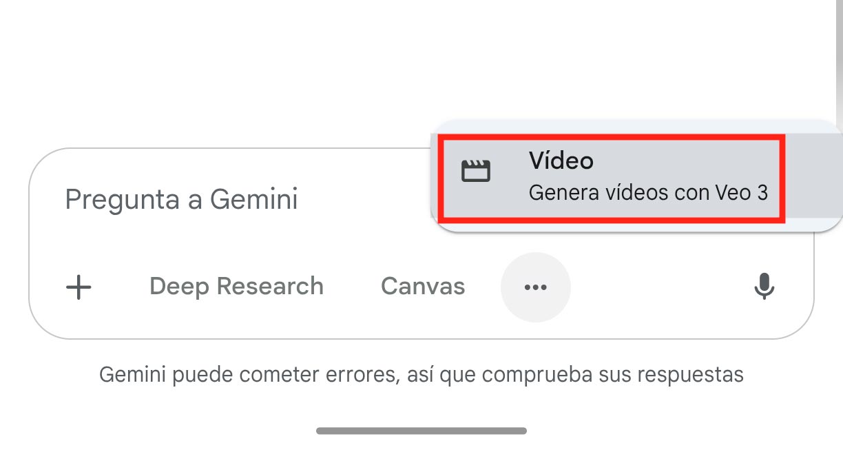 Selector Veo 3 Android