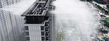 Hace tanto calor en China que han convertido los edificios en cascadas gigantes para enfriar ciudades enteras 