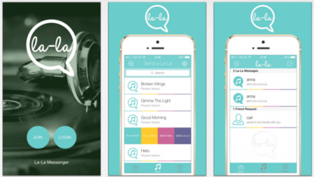 La-La, una app de mensajería que sólo te deja comunicarte con canciones