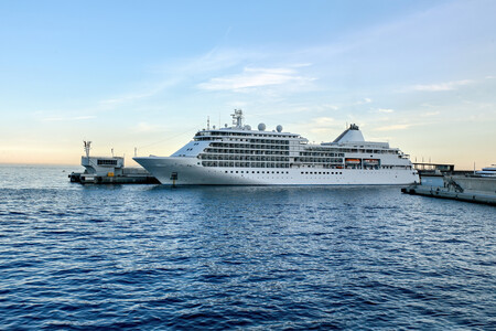 Moored Ship Monaco Seaport