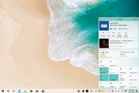 Este concepto de Centro de Acción se inspira en Windows 8 y Windows 10 para mejorar las posibilidades de uso de nuestro PC
