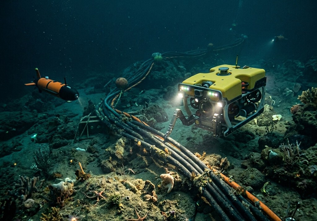 La preocupación ante el sabotaje de los cables submarinos es tal que ya está en marcha una curiosa solución: drones para vigilar el lecho marino