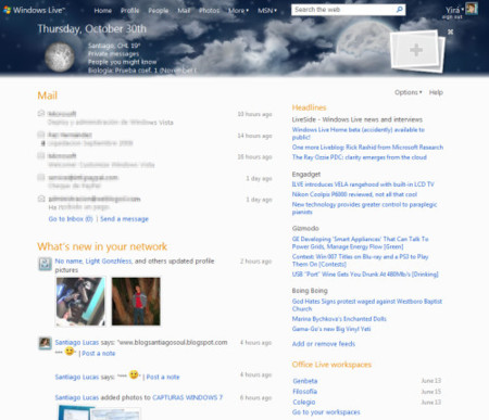 Microsoft desvela accidentalmente la nueva página de inicio de Windows Live
