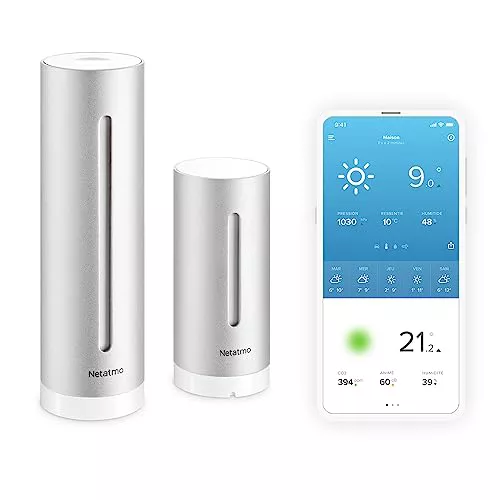 Netatmo Estación Meteorológica Inalámbrica Interior Exterior con Wifi
