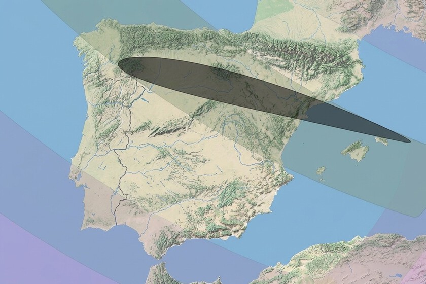 El mapa del eclipse total de Sol, organizado por CCAA: así puedes saber cómo se verá en tu ciudad