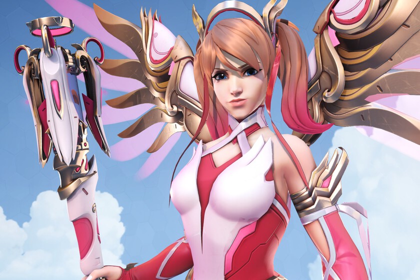 Imagen de Mercy rosa en Overwatch 2