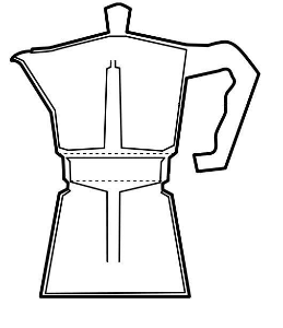 Funcionamento do preparo de café na cafeteira italiana
