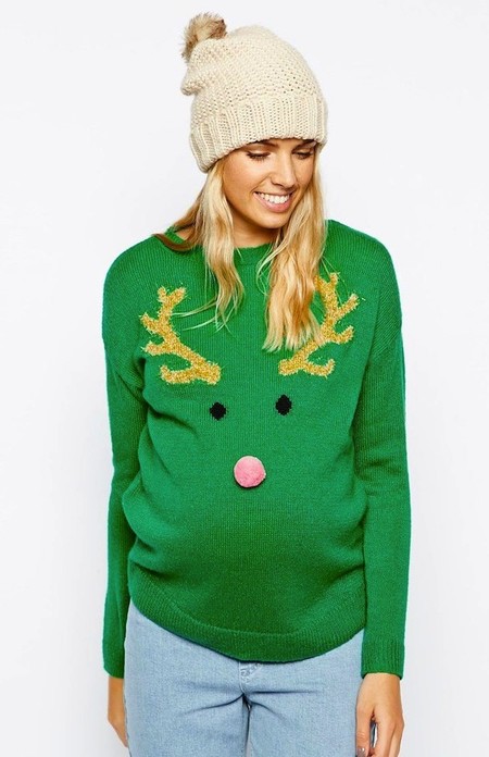 Impregna tus looks premamá de espíritu navideño