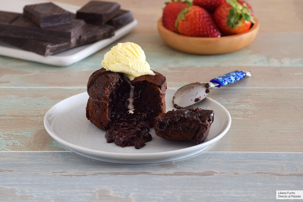 Coulant de chocolate sin gluten, receta de postre con un corazón fundido e irresistible