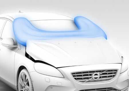 Airbag para peatones de Volvo