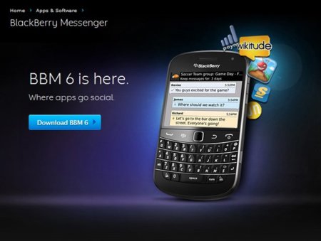BlackBerry Messenger 6 ya disponible en la BlackBerry App World