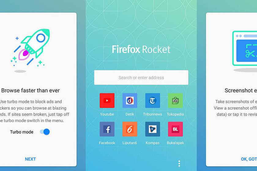 Firefox Mini No te pierdas Firefox Rocket, la versión mini con bloqueo de publicidad ...