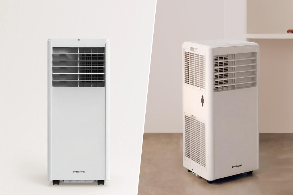 Olvídate del calor por poco más de 150 euros con este aire acondicionado portátil compacto y sin obras de Create