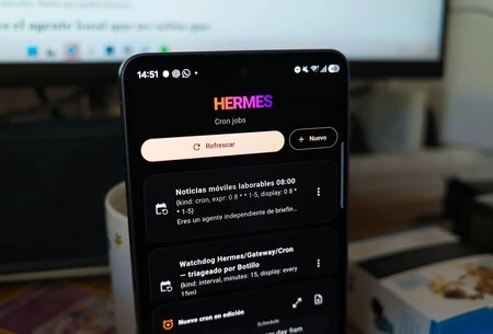 Le pedí a Hermes que se hiciera su propio APK de control