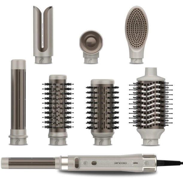Moldeador - Cecotec CeramicCare 8in1 AirGlam Gyro, Tecnología iónica