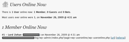 WP-UserOnline, plugin de Wordpress para ver el tráfico de tu blog en tiempo real