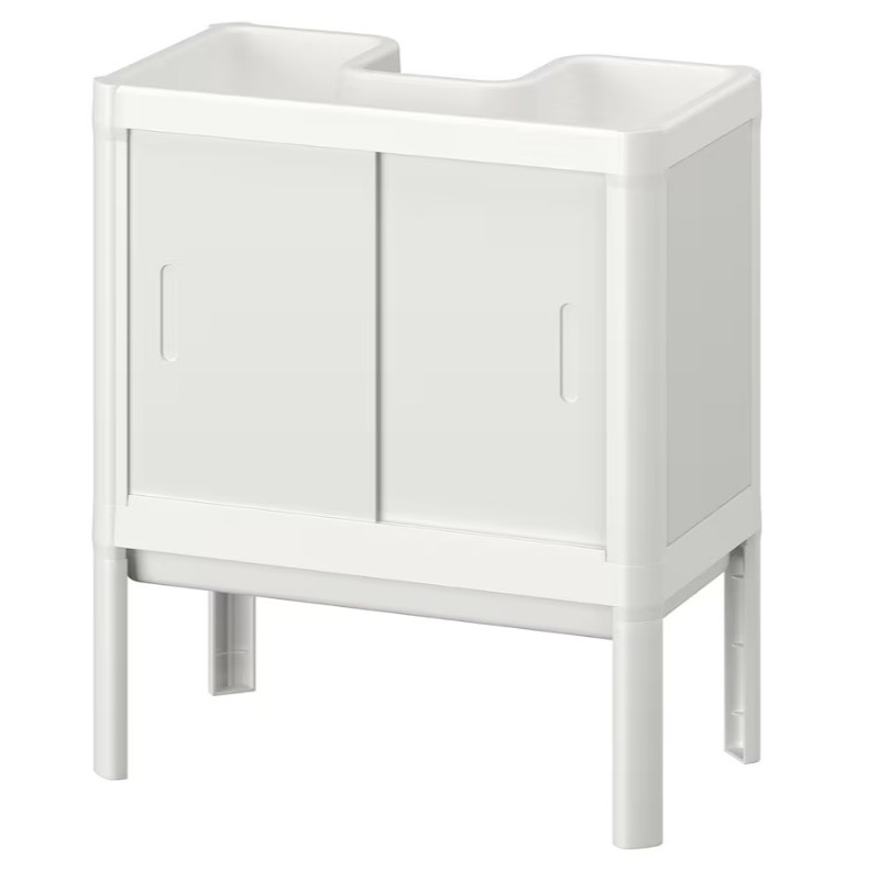 LILLTJÄRN
Armario bajo lavabo+2 prtas, blanco, 44x50x25 cm