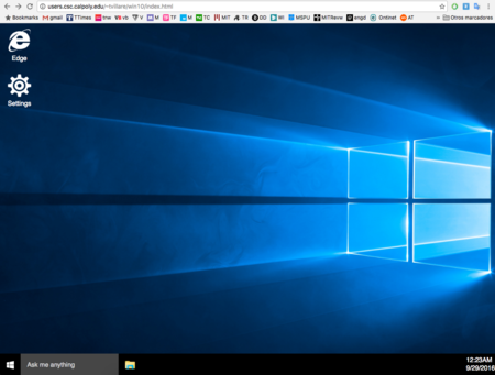 Esta página recrea la experiencia de uso con Windows 10 sobre el navegador