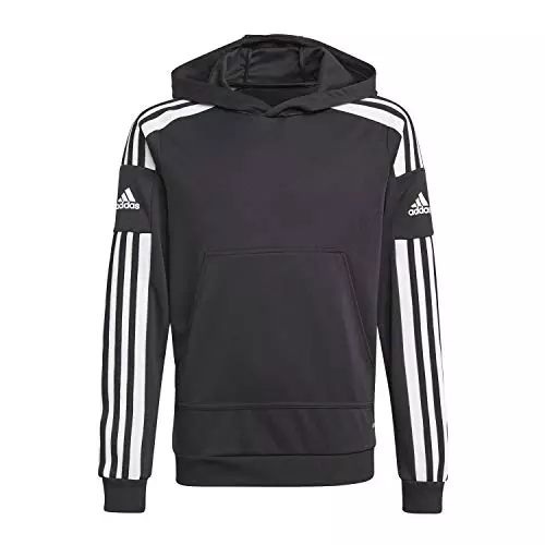 adidas Squadra 21 Hoodie Sweatshirt, Unisex niños, Black/White, 152