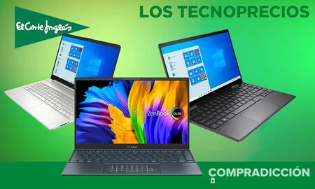 9 portátiles de trabajo de ASUS, HP y Lenovo rebajados hasta en un 15% en los Tecnoprecios de El Corte Inglés