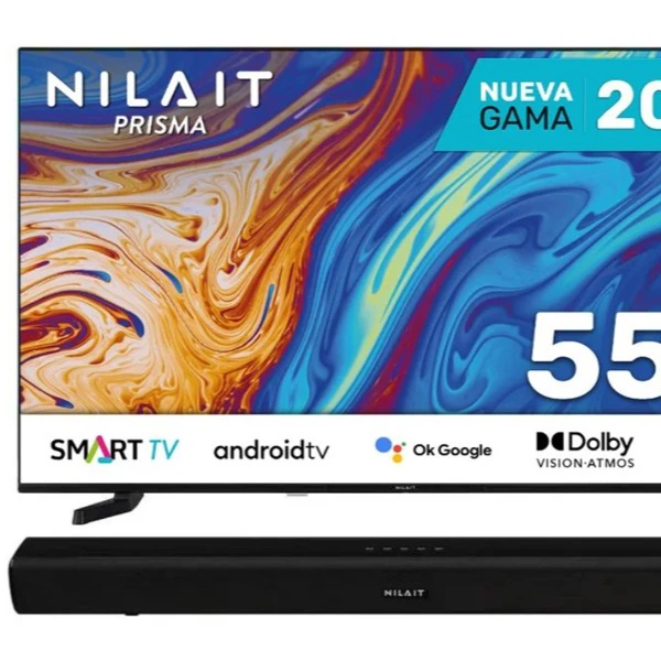 Nilait Prisma NI-55UB7001S 55" LED + Harmony Sound bar Barra de Sonido Bluetooth 2.0 30W