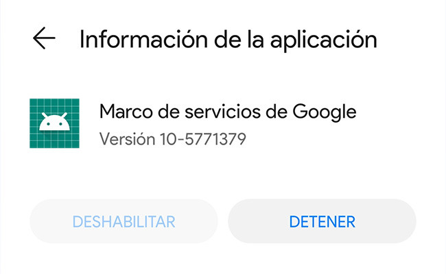 Servicios de Google Play, servicios del operador, servicios de RA