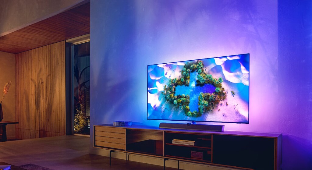 Philips anuncia el televisor OLED+936: panel OLED 4K con sistema anti-quemado y barra de sonido de Bowers & Wilkins