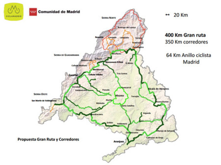 CiclaMadrid: más de 400 kilómetros para recorrer la comunidad