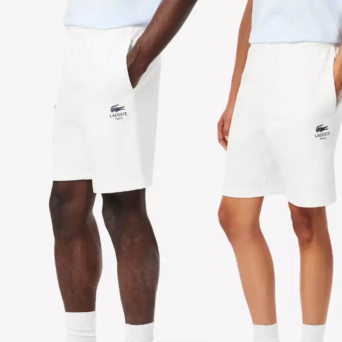 Pantalón corto de felpa de algodón estampada
