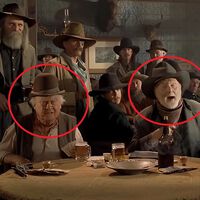 Se você pausar De Volta para o Futuro 3 em 27:50, verá três caubóis — na verdade, três das maiores lendas do faroeste 