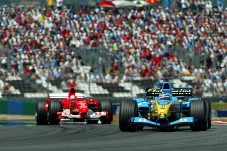 Alonso Schumacher Francia F1 2004