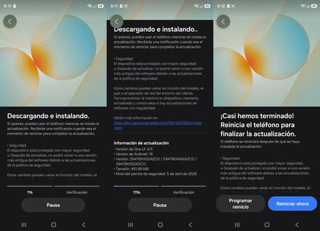 Actualización de seguridad de abril de 2026 en Galaxy