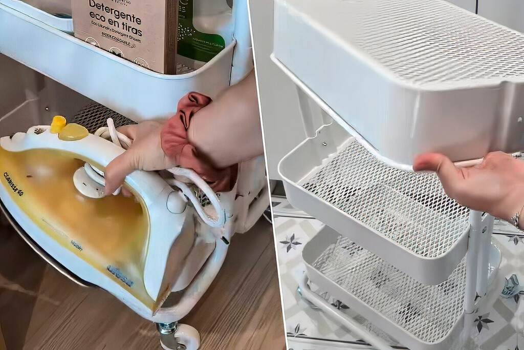 El carrito más vendido de Ikea se convierte en un mini centro de planchado con ruedas ideal para pisos pequeños