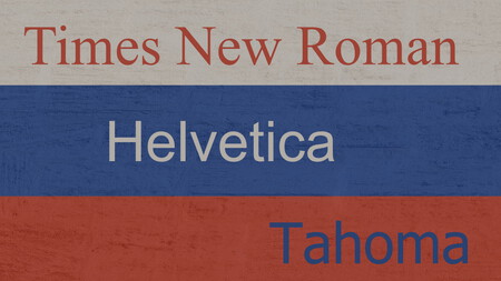 Vetado el uso en Rusia de Times New Roman, Arial, Verdana y otras fuentes, por culpa de las sanciones (no, no son software libre)