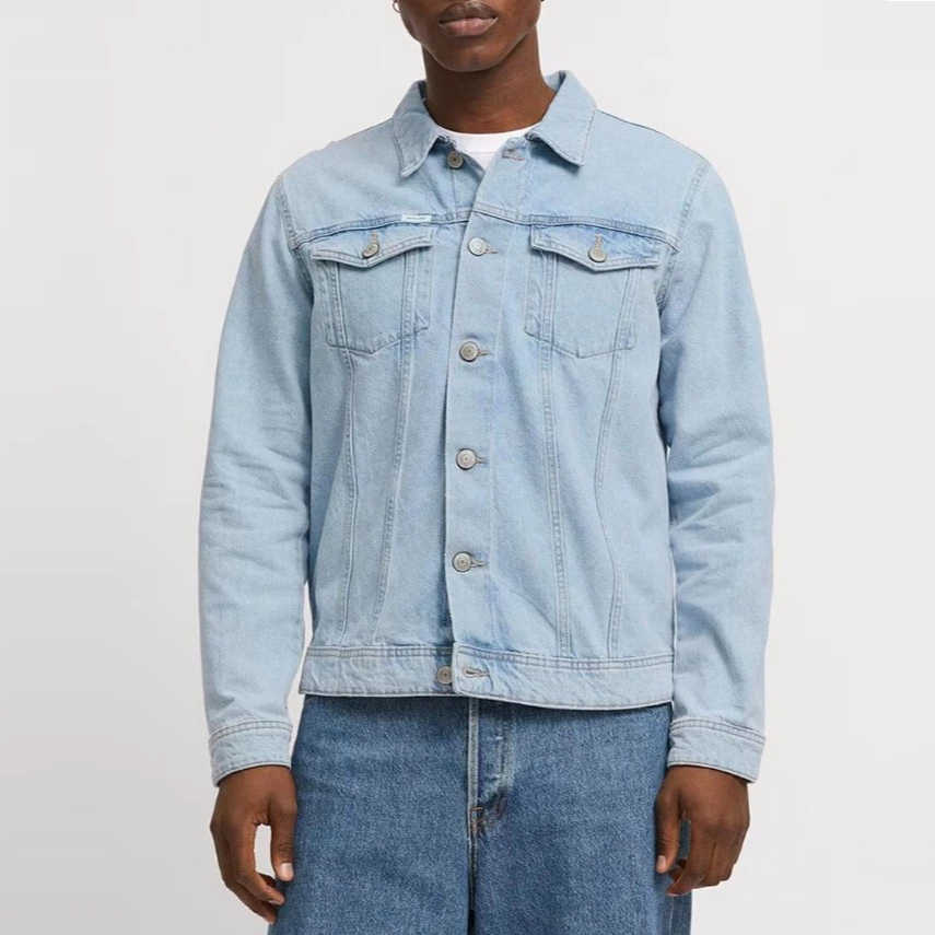 Jack & Jones Cazadora vaquera con bolsillos laterales y frontales de hombre