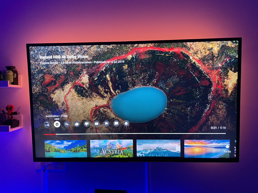 Trece canales de YouTube con los que acceder a contenido en 4K y 8K con HDR desde tu televisor