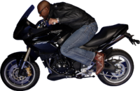 Jonas Moore y la Triumph Tiger 1050