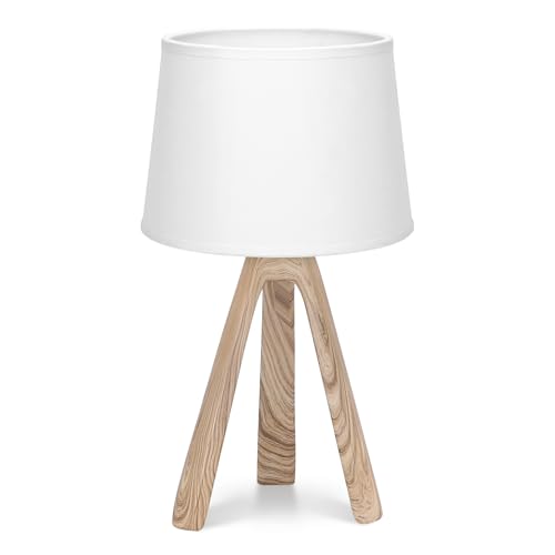 Aigostar - Lámpara de Mesita de Noche E14,  L18 x H31cm