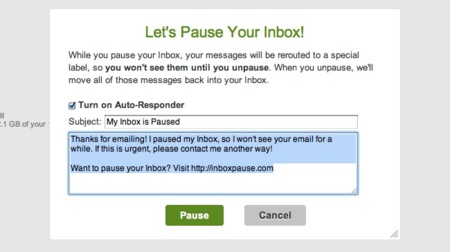 Inbox Pause, evita los agobios con Gmail pausando la llegada de correos temporalmente