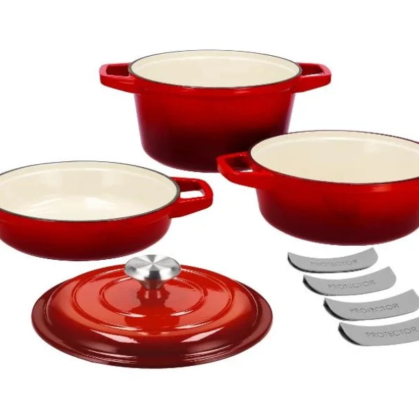 Set de cazuelas hierro fundido