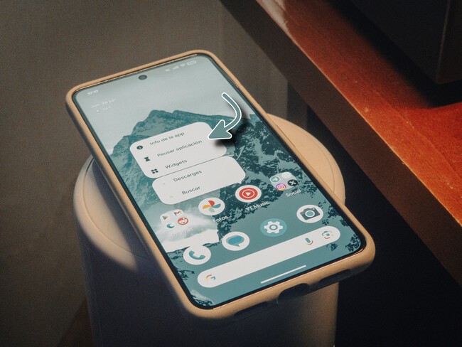 Android Botón Pausa