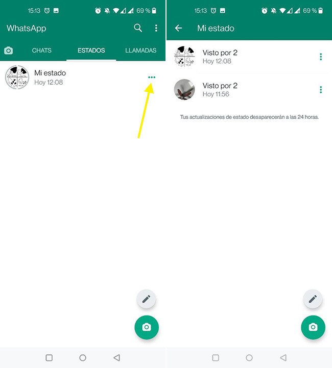 Cómo saber quién ve mis estados de WhatsApp